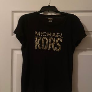 Michael Kors - Black / Gold Tee - EUC